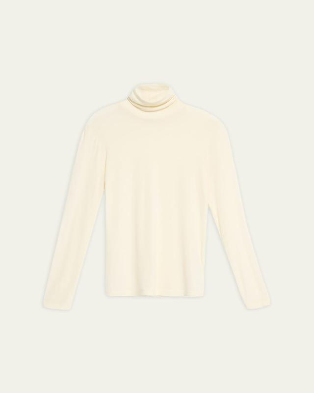 AGOLDE Pascale Turtleneck Cream. (also in L). Product Image