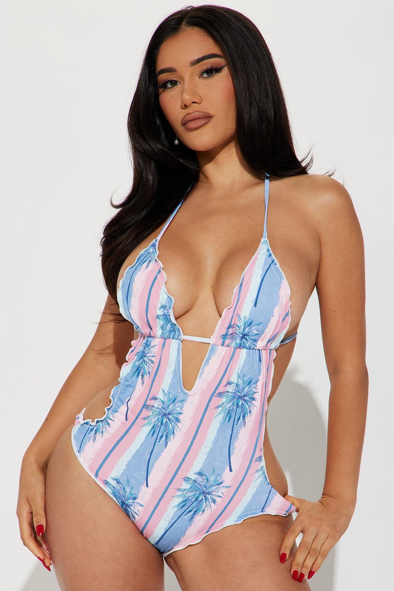 Brianna 1 Piece Swimsuit - Blue/combo Product Image