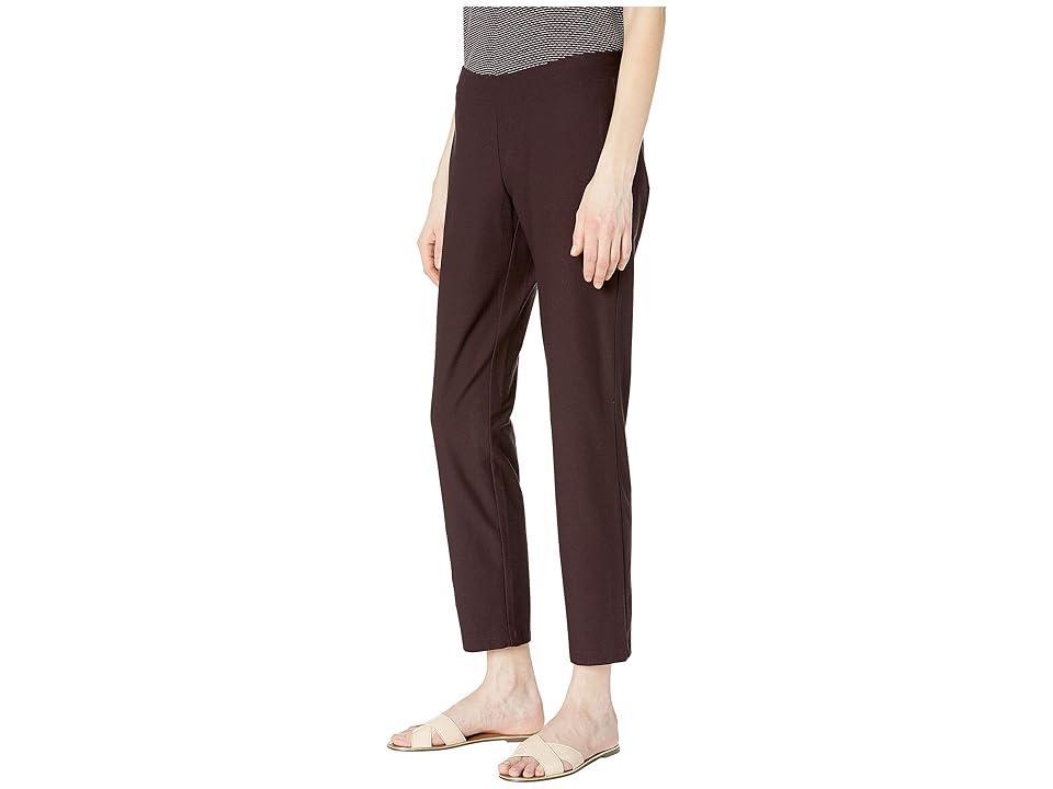 Eileen Fisher Slim Ankle Pants (Cassis) Women's Casual Pants Product Image