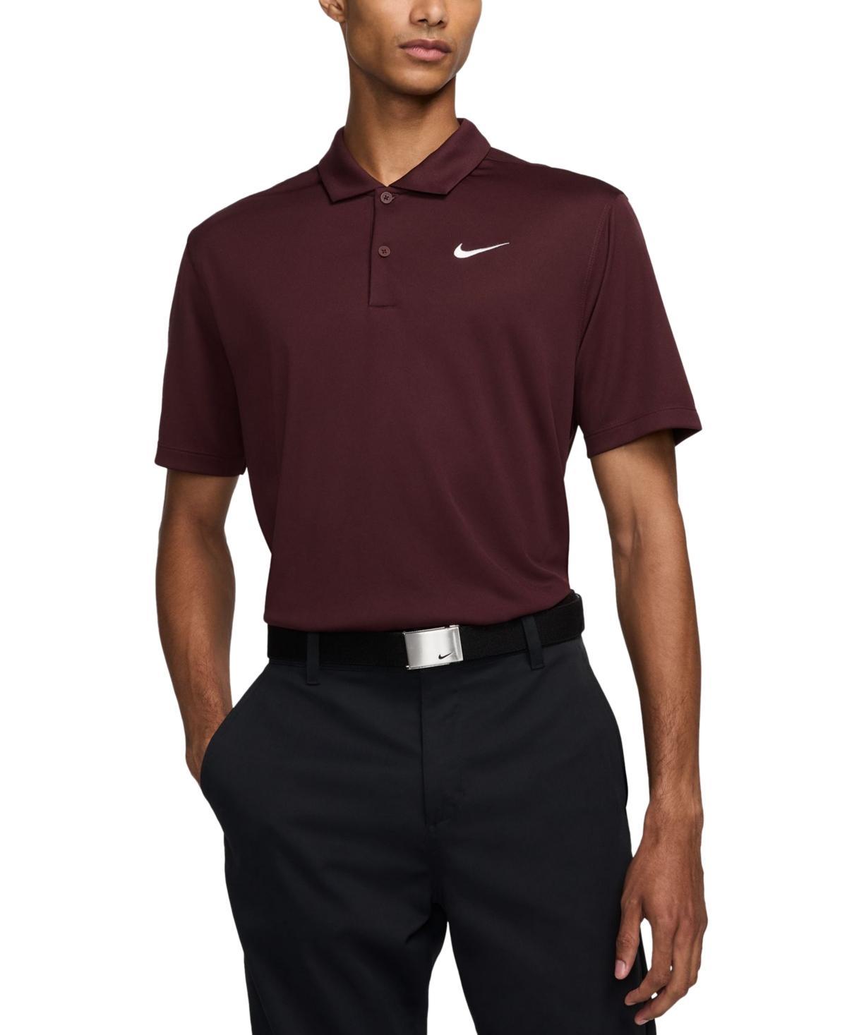 Nike Mens Relaxed Fit Core Dri-fit Short Sleeve Golf Polo Shirt - White Product Image