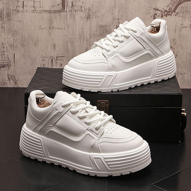 Plain Platform Sneakers Product Image