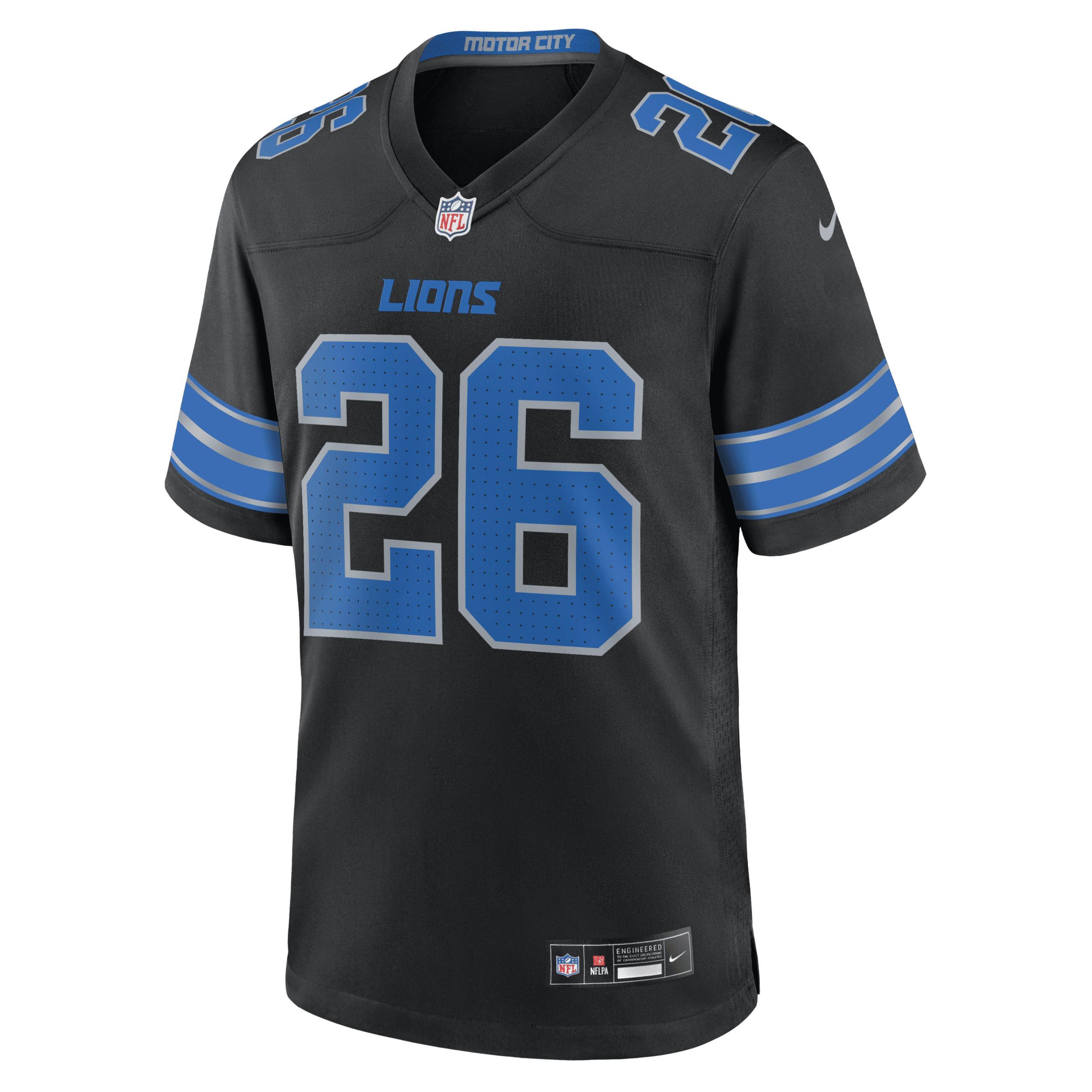 Barry Sanders Detroit Lions Nike Men's NFL Game Football Jersey Product Image