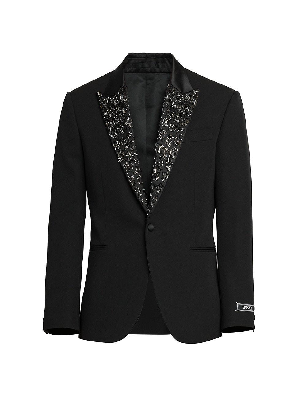 Mens Embellished Wool Evening Jacket Product Image