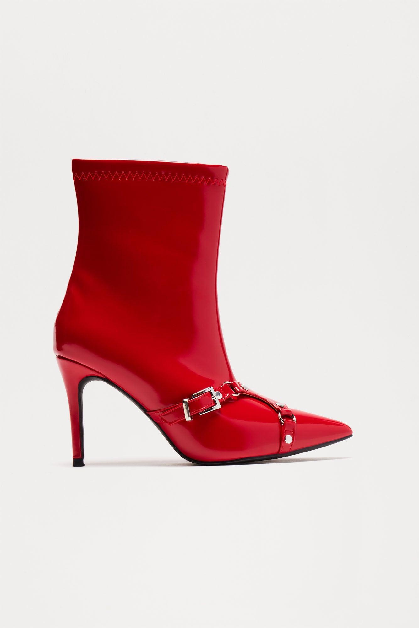 Alaina Booties - Red Product Image