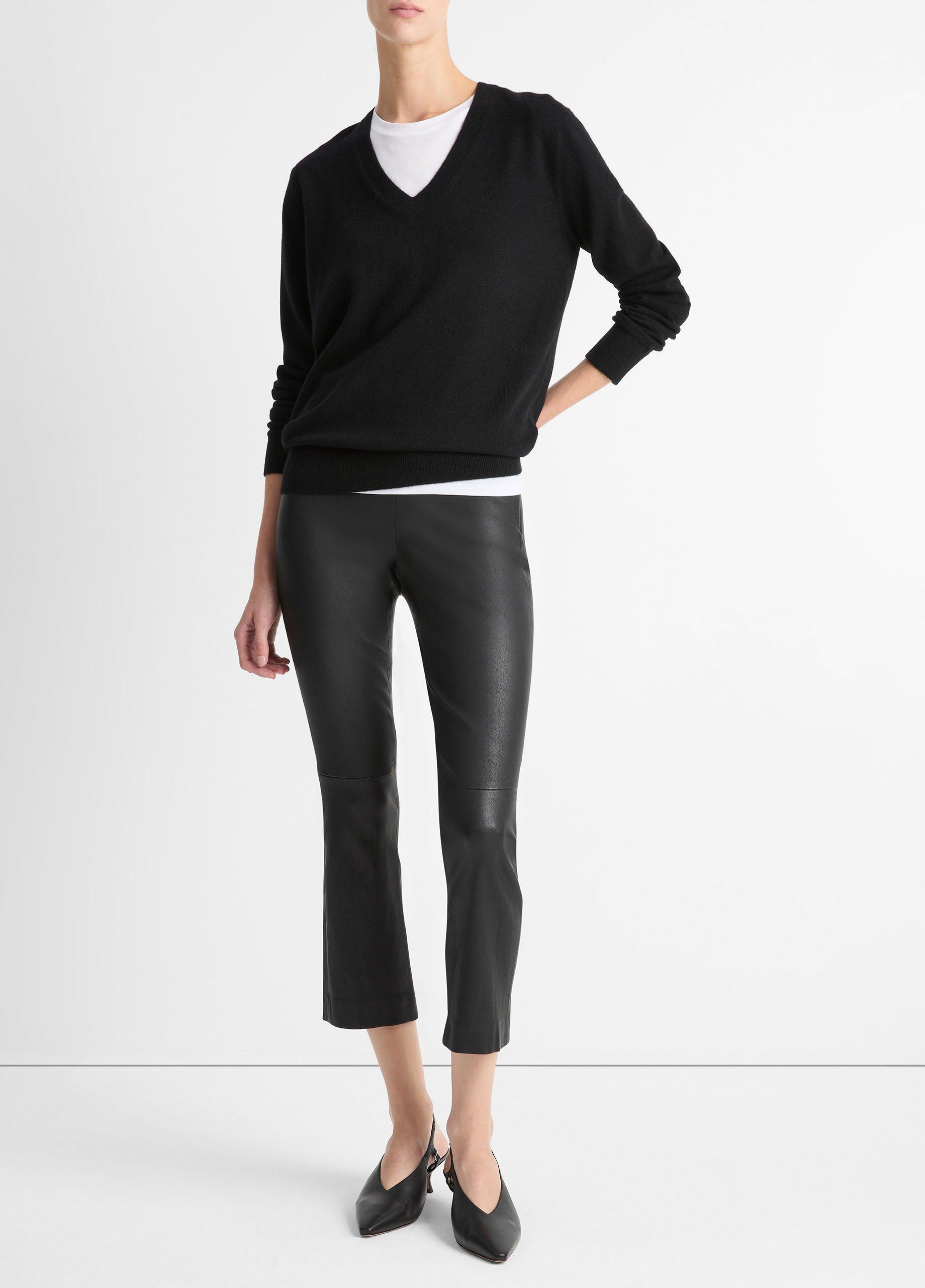 Womens Cashmere Weekend V-Neck Sweater, Heather Steel, Size XXS Vince Product Image