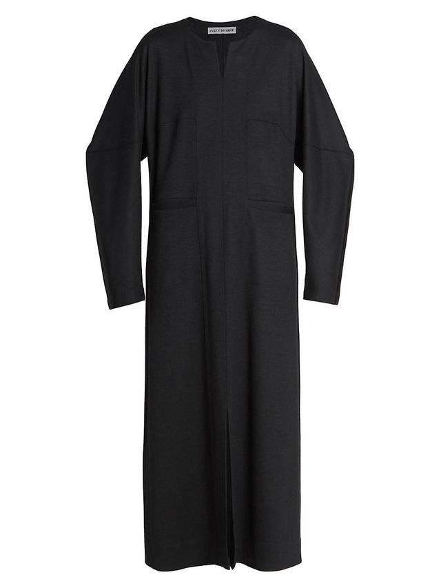 Womens Long-Sleeve Wool Maxi Dress Product Image