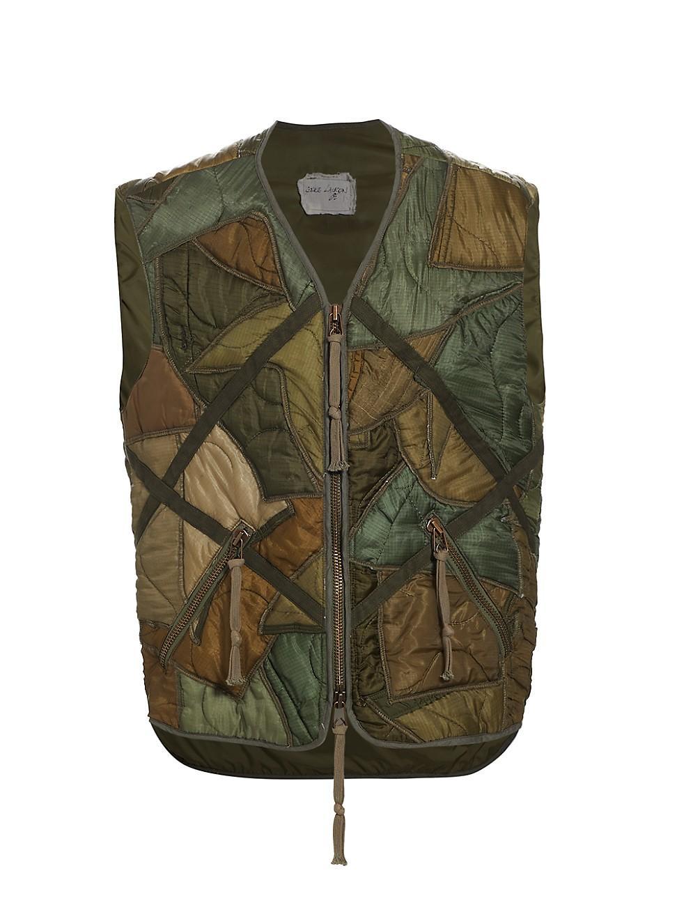 Mens Mixed-Media Puffer Vest Product Image