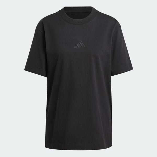 adidas ALL SZN Loose Tee Preloved Purple 2XL Womens Product Image