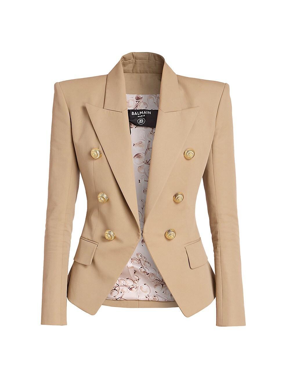 Womens Cotton Vented Blazer Product Image