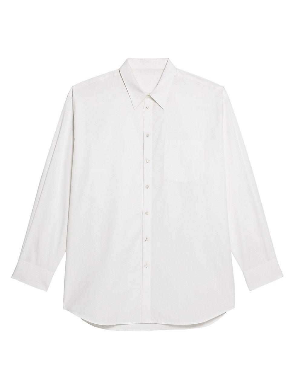 Mens Cotton Oversized Button-Front Shirt Product Image