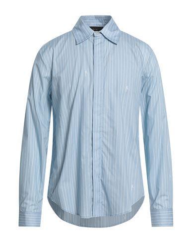 AMIRI Man Shirt Sky Blue Size 40 Cotton Product Image