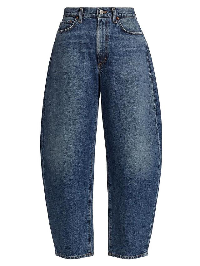 Agolde - Rigid High-Rise Balloon Jeans - Medium WashModa Operandi Product Image