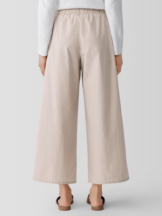 Washed Organic Cotton Poplin Wide-Leg Pant Product Image