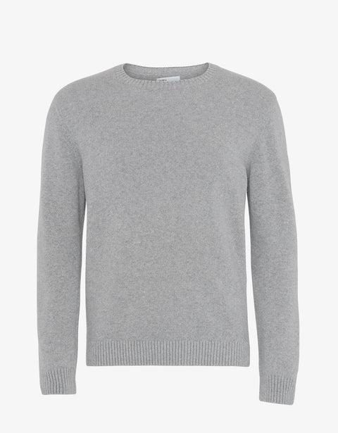 Classic Merino Wool Crew - Heather Grey Product Image