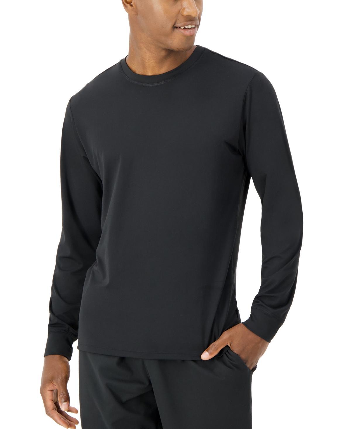 Hanes Moves Mens Long Sleeve Performance Tee Black L Product Image