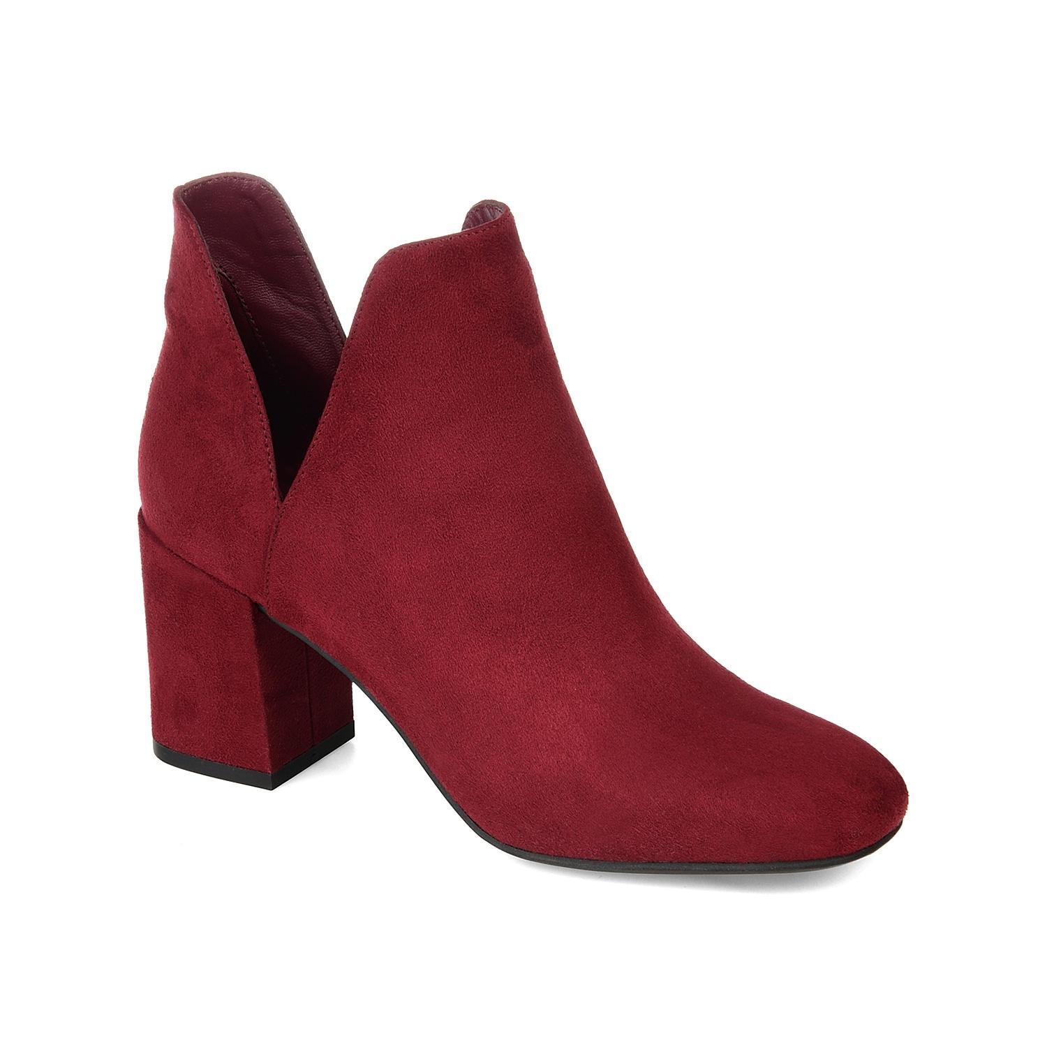 Journee Collection Gwenn Womens Ankle Boots Red Product Image