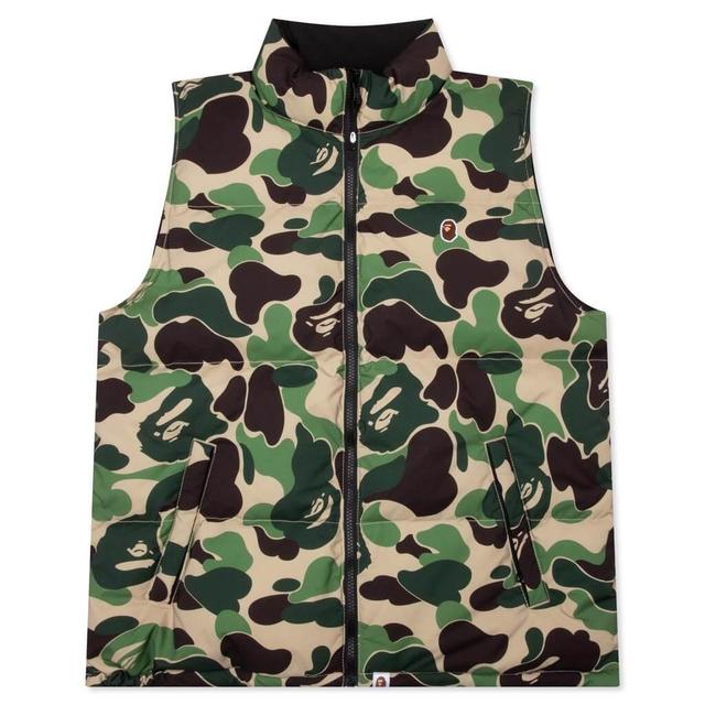 Abc Camo Reversible Down Vest - Green Male Product Image