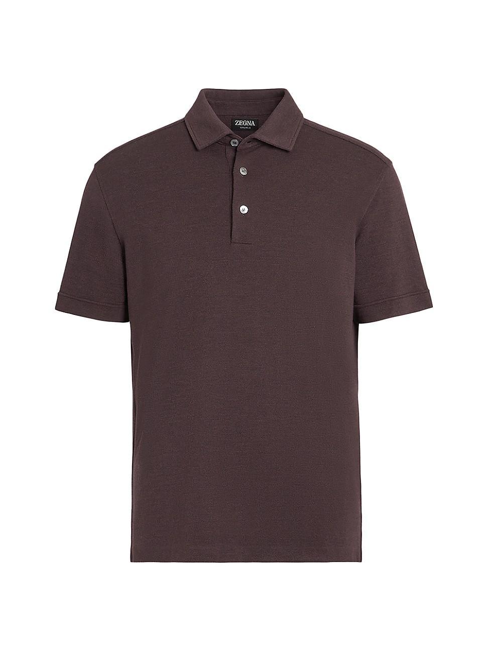 Mens Wool Polo Shirt Product Image