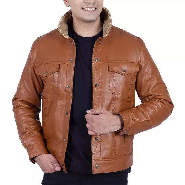 Mens Franchise Club Ace Leather Jacket Product Image