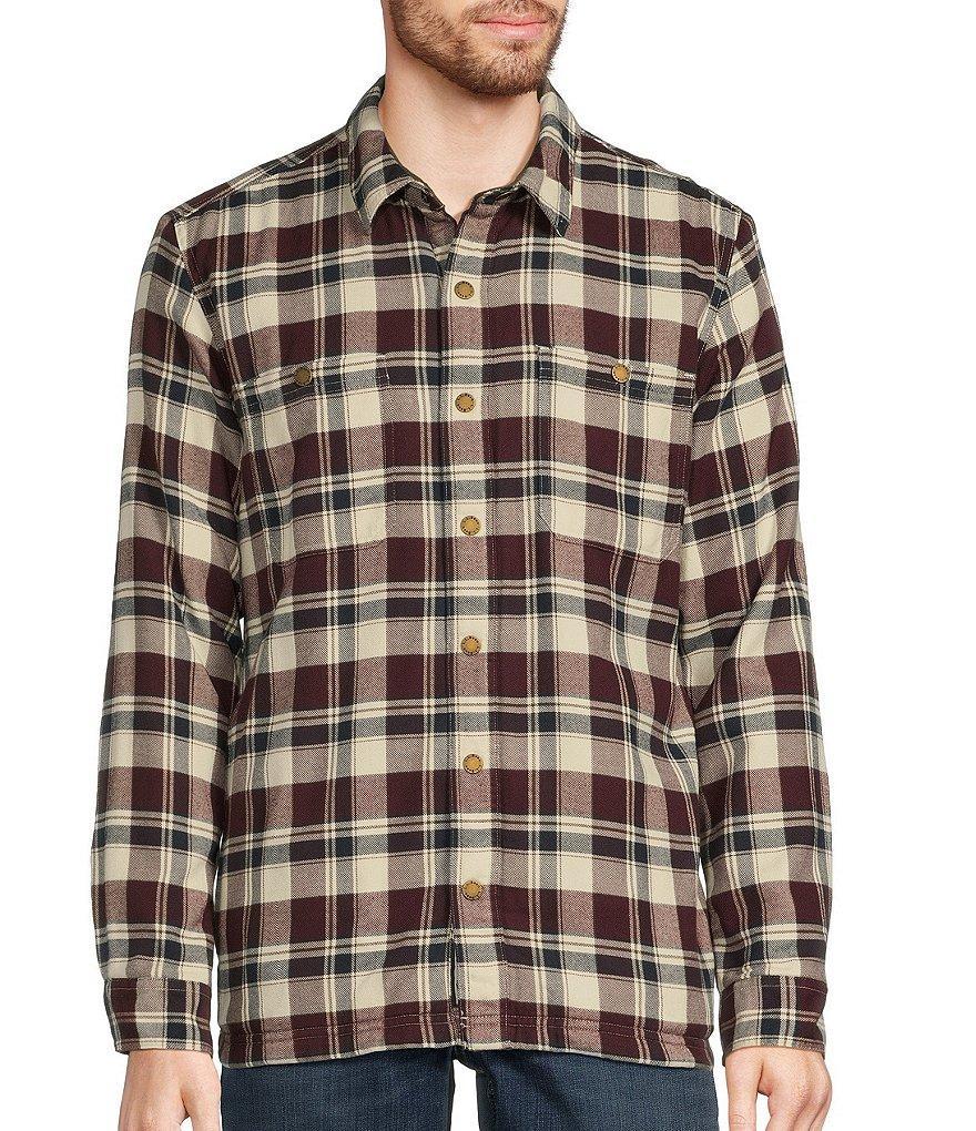 L.L.Bean Fleece-Lined Plaid Flannel Long Sleeve Woven Shirt Product Image