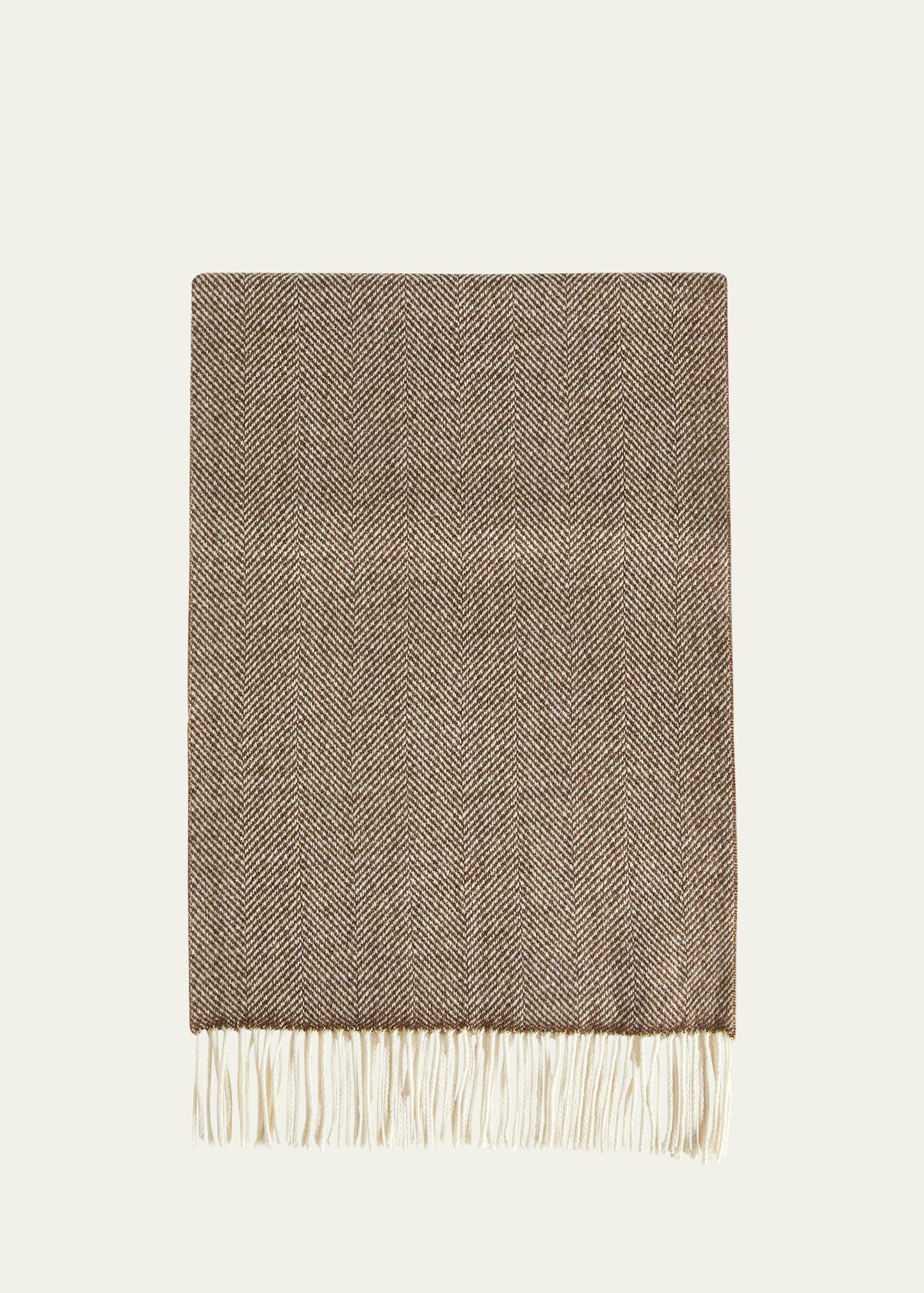 Mens Chevron Cashmere Scarf Product Image