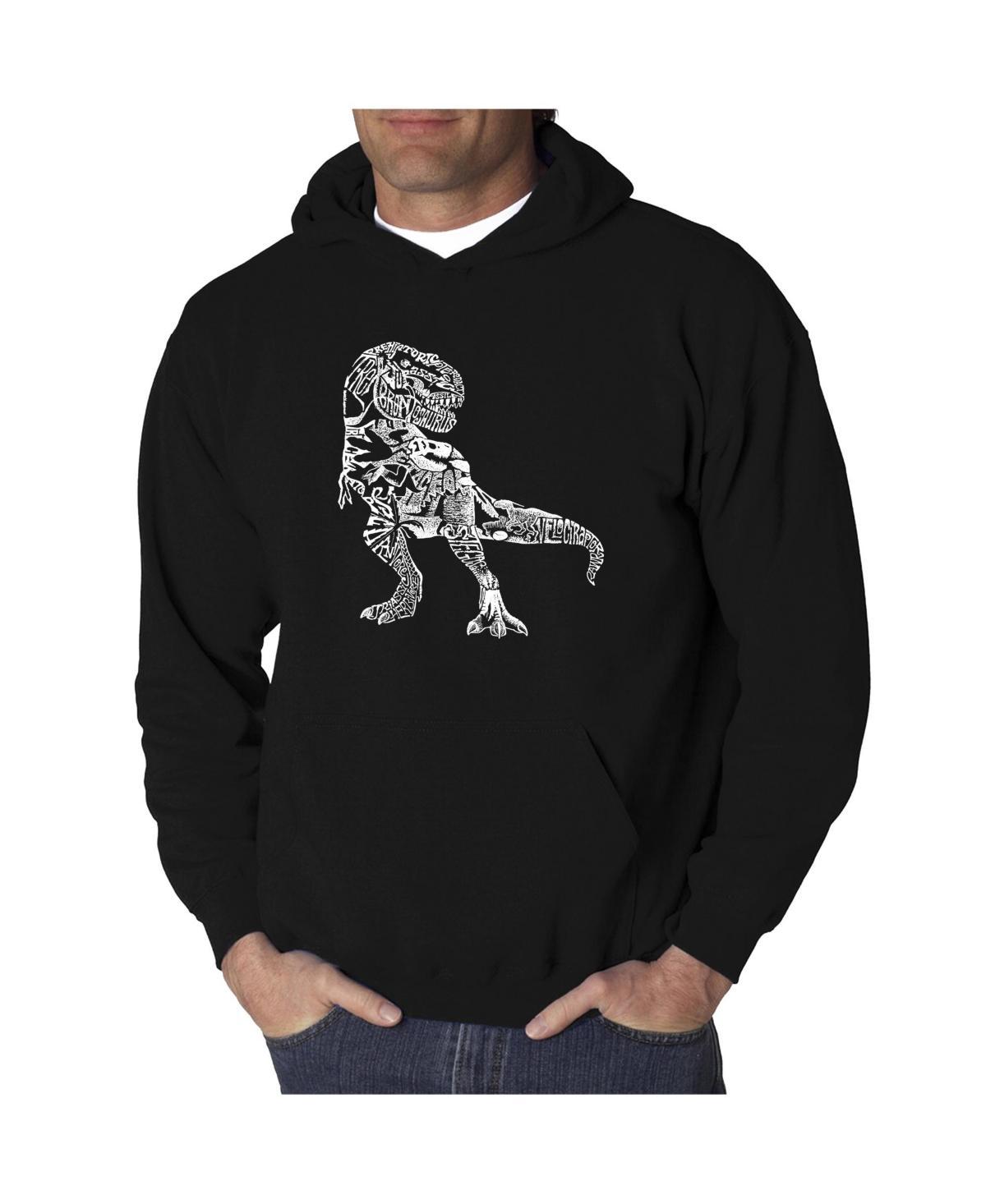 La Pop Art Mens Word Art Hoodie - Dinosaur Product Image