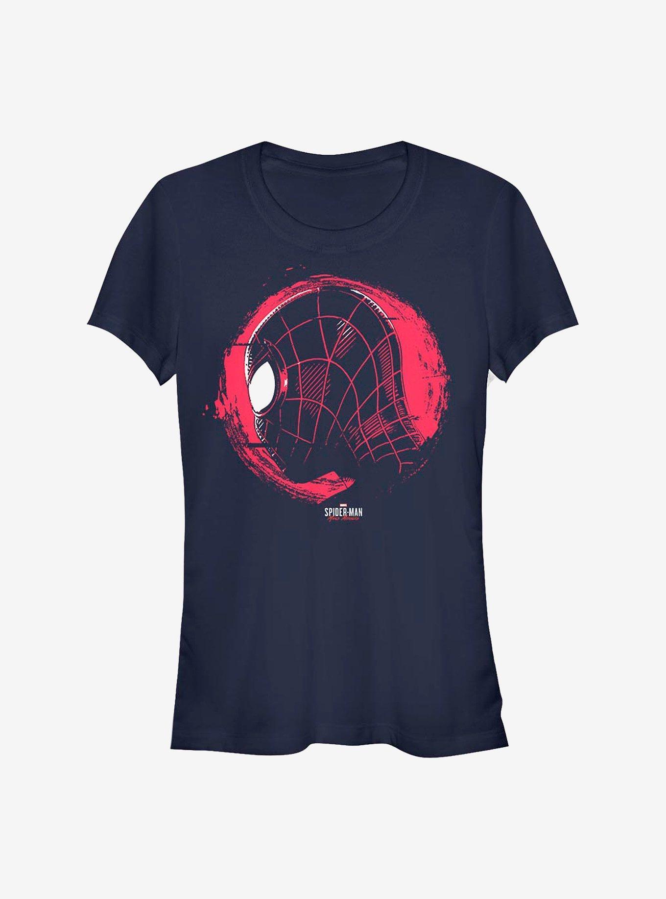 Marvel Spider-Man Miles Morales Circle Face Girls T-Shirt Product Image