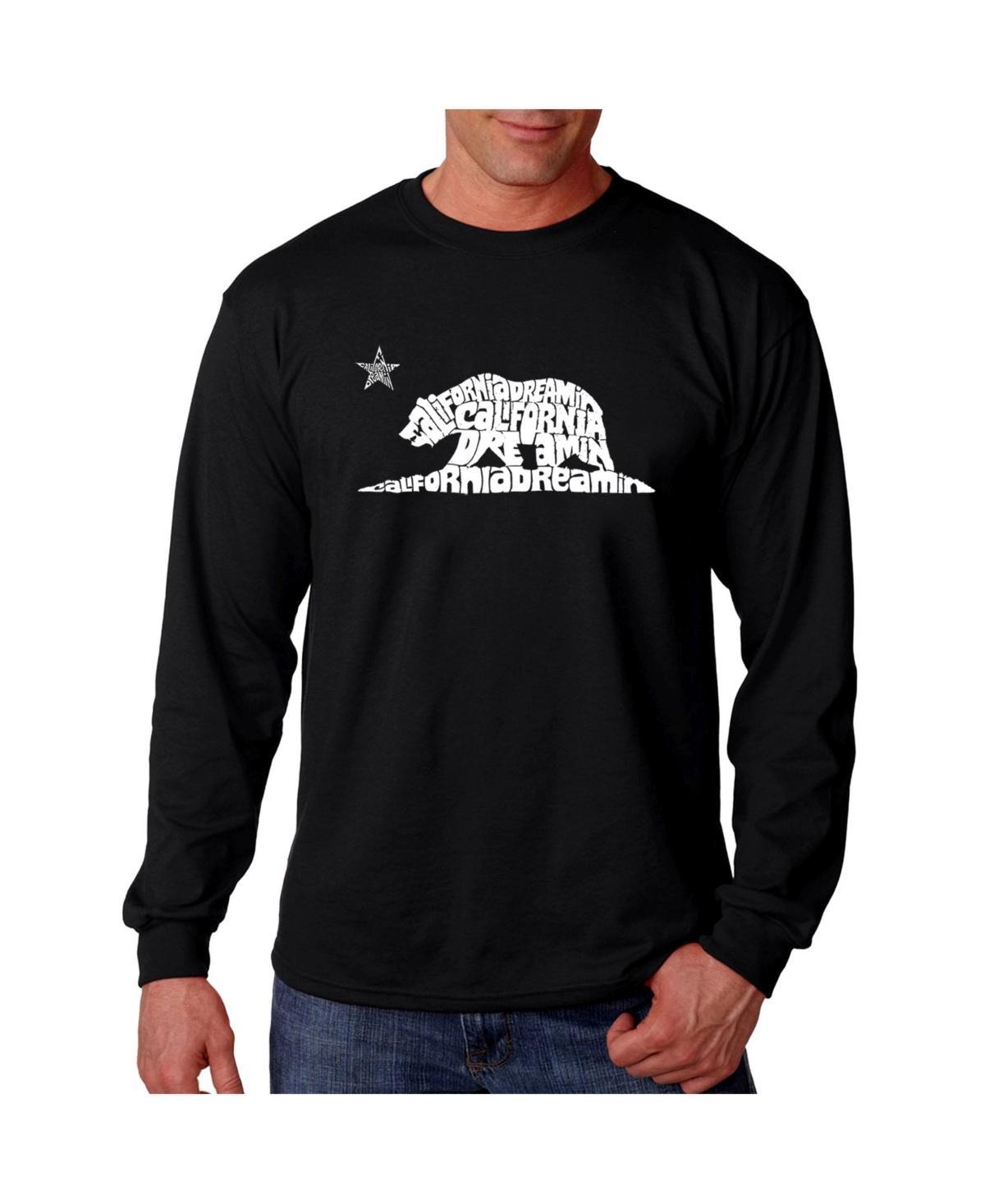 La Pop Art Mens Word Art - California Dreamin Long Sleeve T-Shirt Product Image