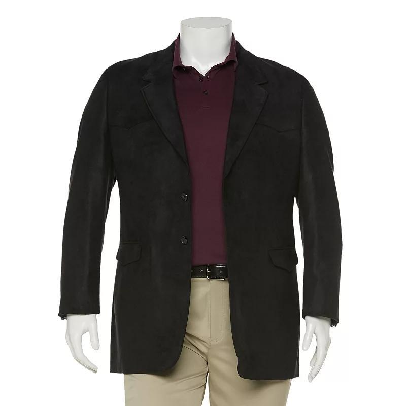 Big & Tall Vintage Leather Microsuede Sport Blazer, Mens Product Image