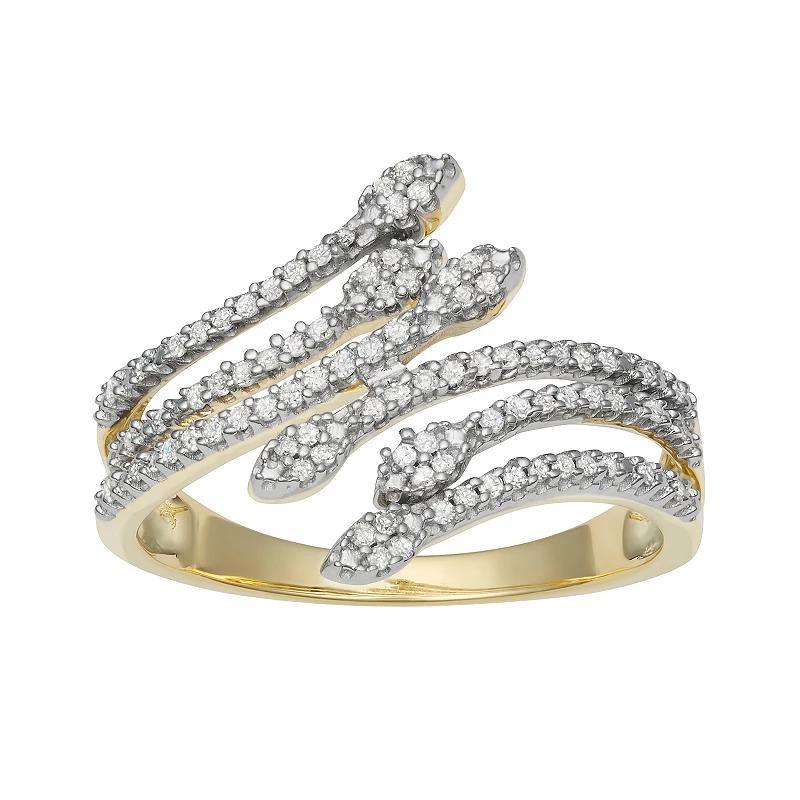 HDI 1/4 Carat T.W. Diamond Ring, Womens 10k Gold Product Image