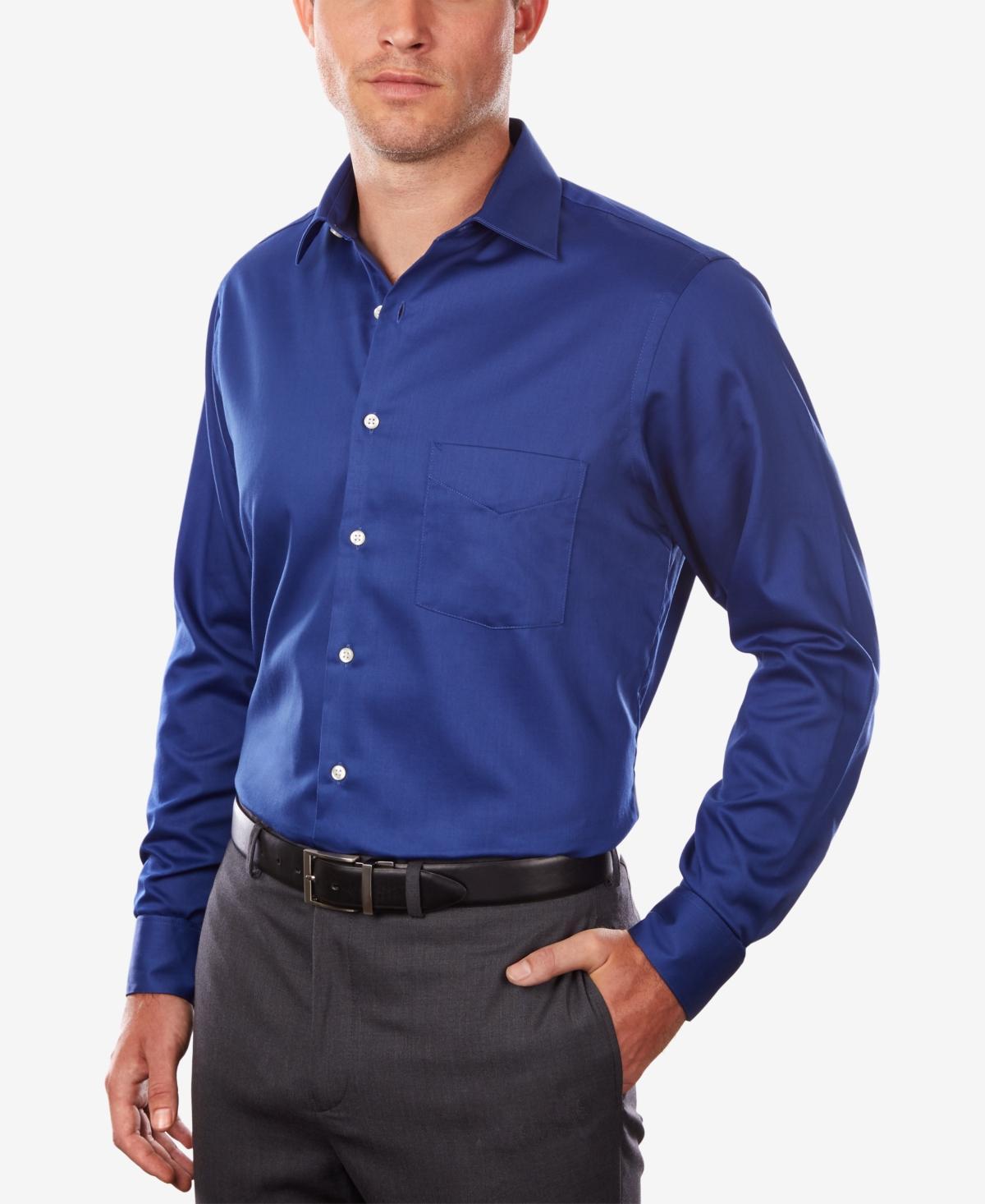 Van Heusen Mens Classic/Regular Fit Stretch Wrinkle Free Sateen Dress Shirt Product Image