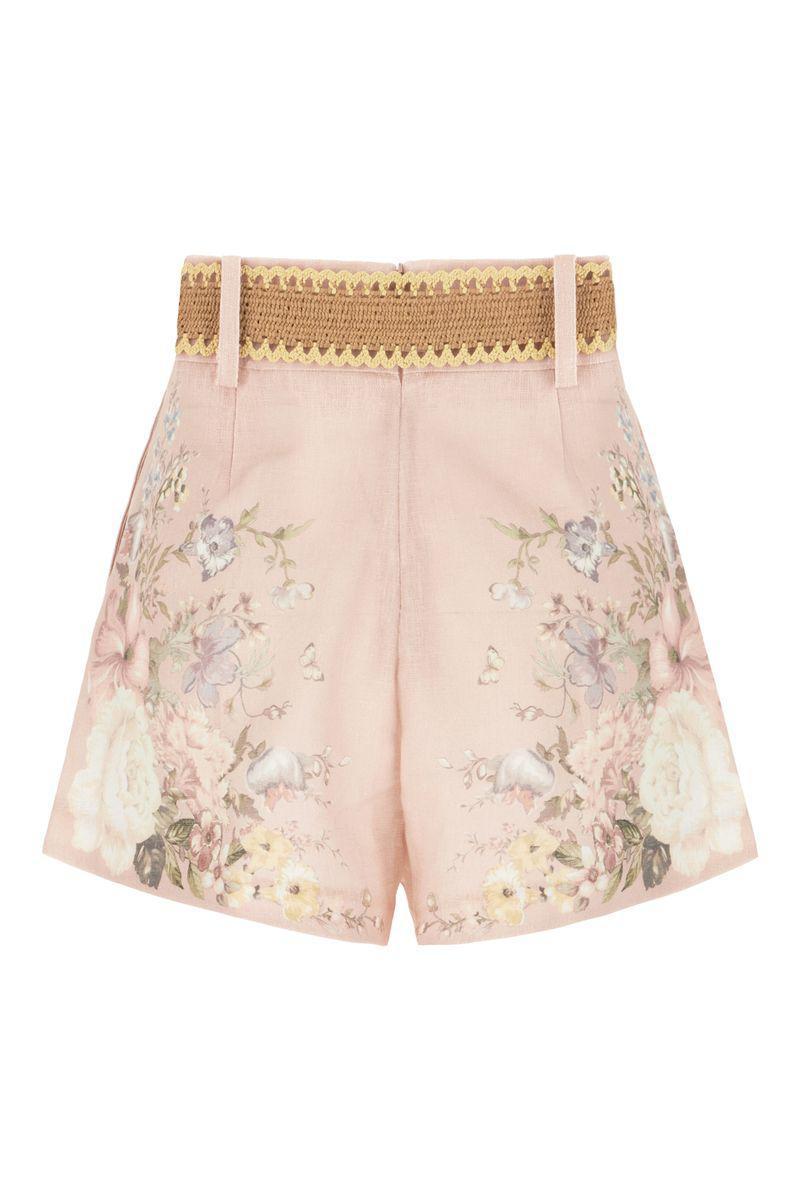 ZIMMERMANN Shorts In Pink Floral Product Image