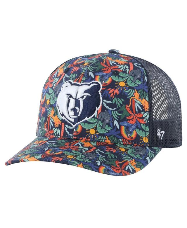 47 Brand Mens Navy Memphis Grizzlies Jungle Trucker Adjustable Hat Product Image