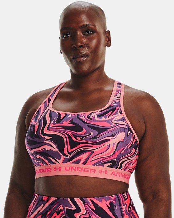 Women's Armour® Mid Crossback Print Sports Bra Product Image