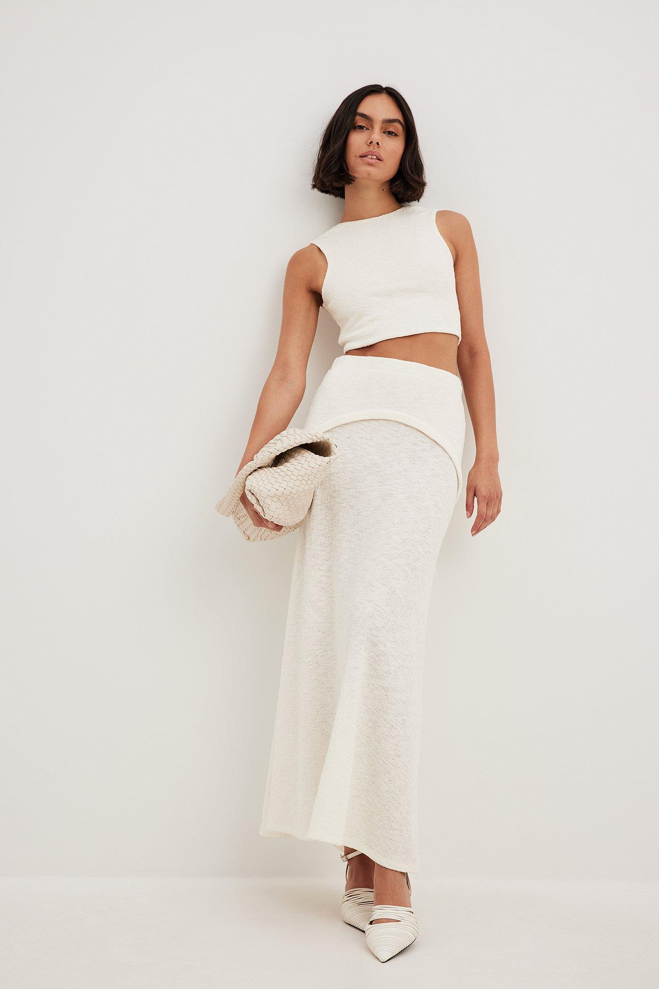 Knitted Flowy Maxi Skirt Product Image