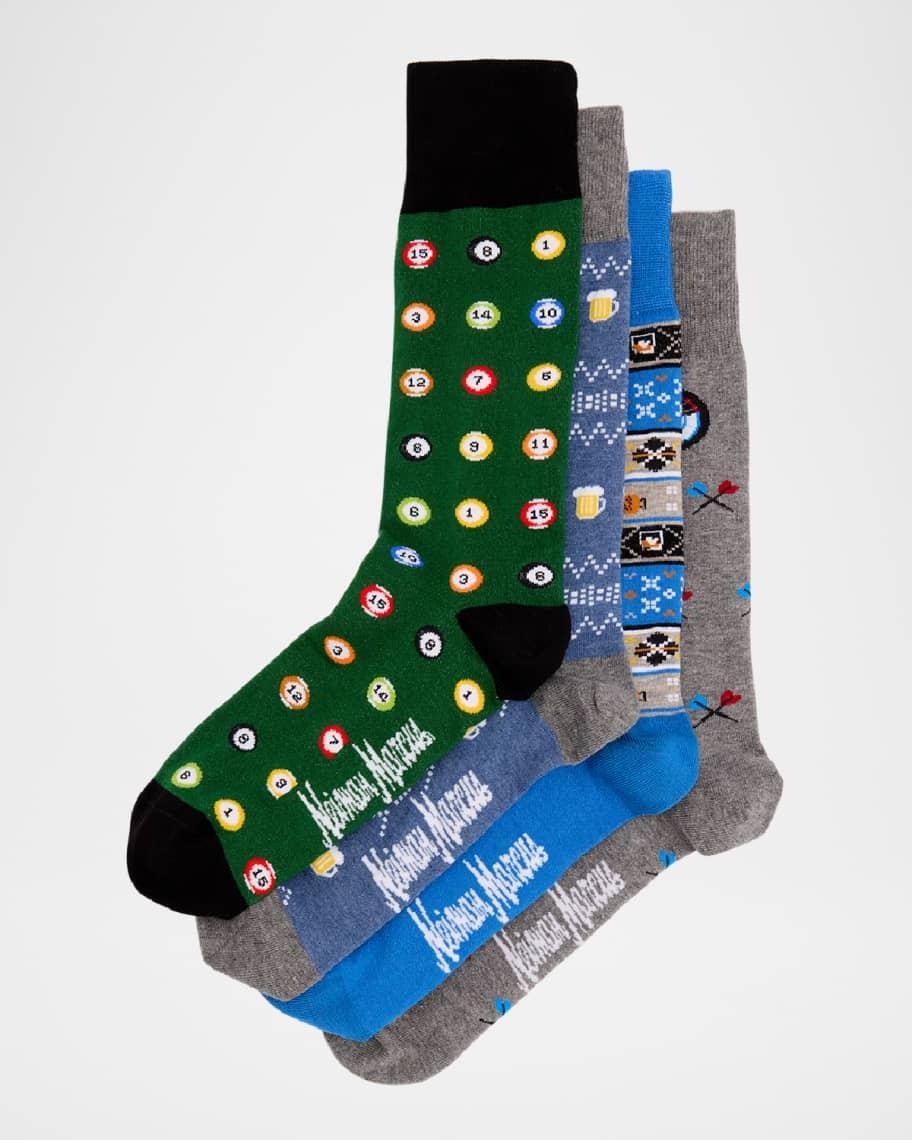 Men's Bar Games 4-Pack Crew Socks Product Image