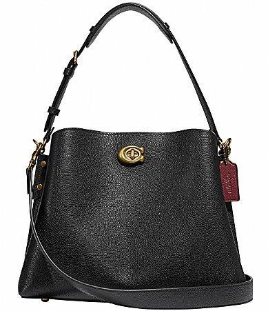 COACH Willow Pebble Leather Shoulder Bag Product Image