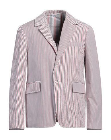 THOM BROWNE Man Blazer White Size 3 Cotton Product Image