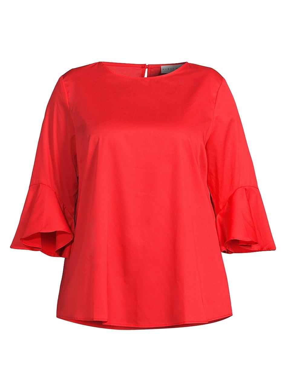 Womens Plus Malena Cotton Blouse Product Image