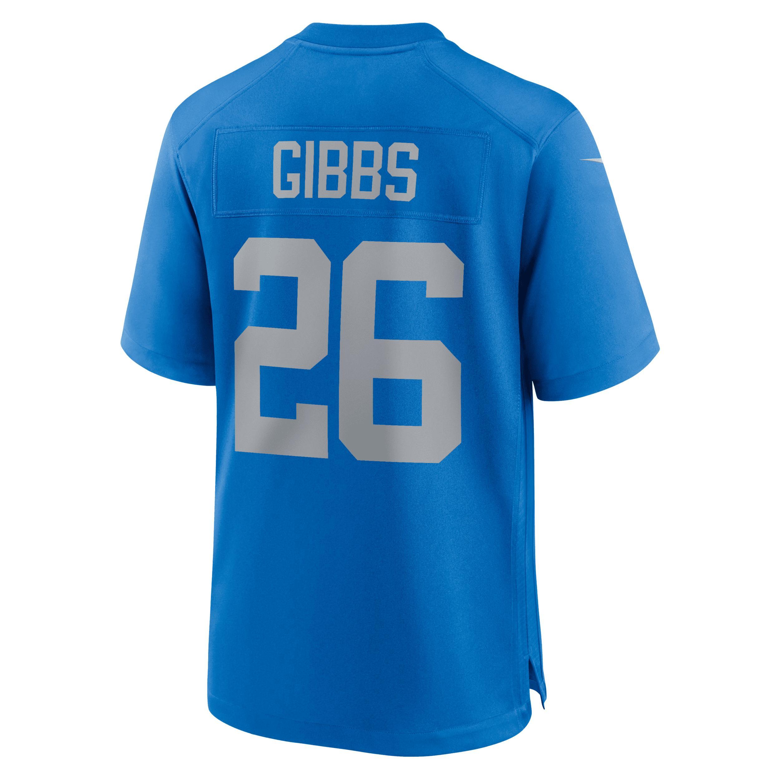 Jahmyr Gibbs Detroit Lions Nike Mens NFL Game Football Jersey Product Image