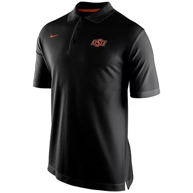 Mens Oklahoma State Cowboys Nike Sideline Staff Performance Polo, Mens Product Image