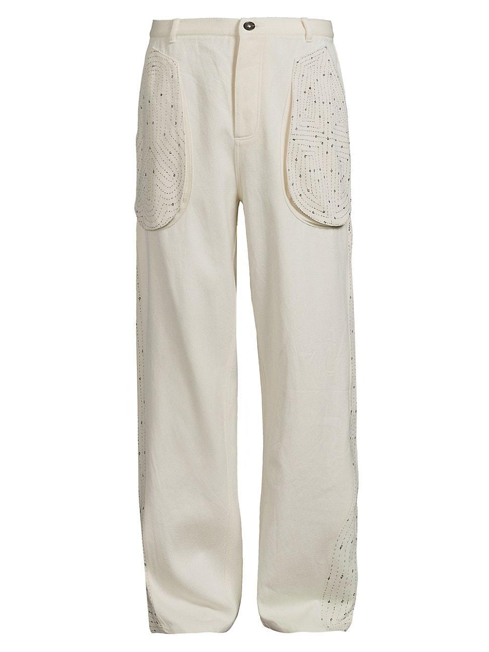 Mens Rabari Embroidered Work Pants Product Image