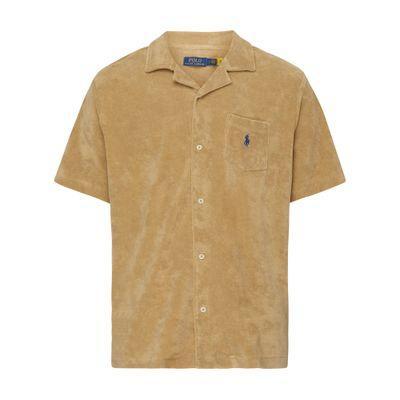 Short-sleeved Shirt In Beige Product Image