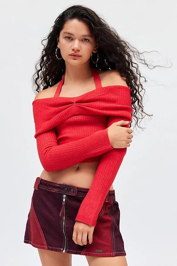 Kimchi Blue Devon Cold Shoulder Sweater Womens at Urban Outfitters Product Image