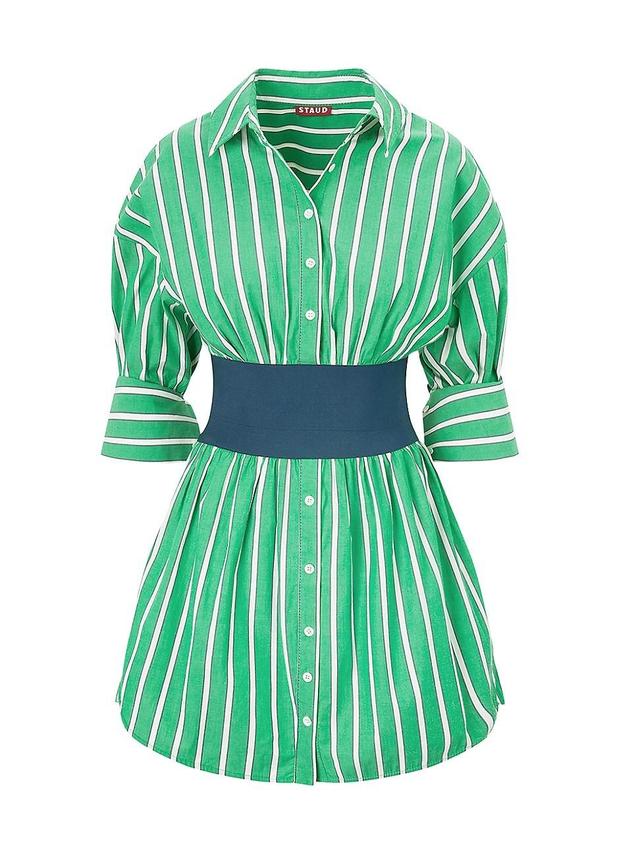 Womens Michelle Striped Stretch-Cotton Shirtdress Product Image