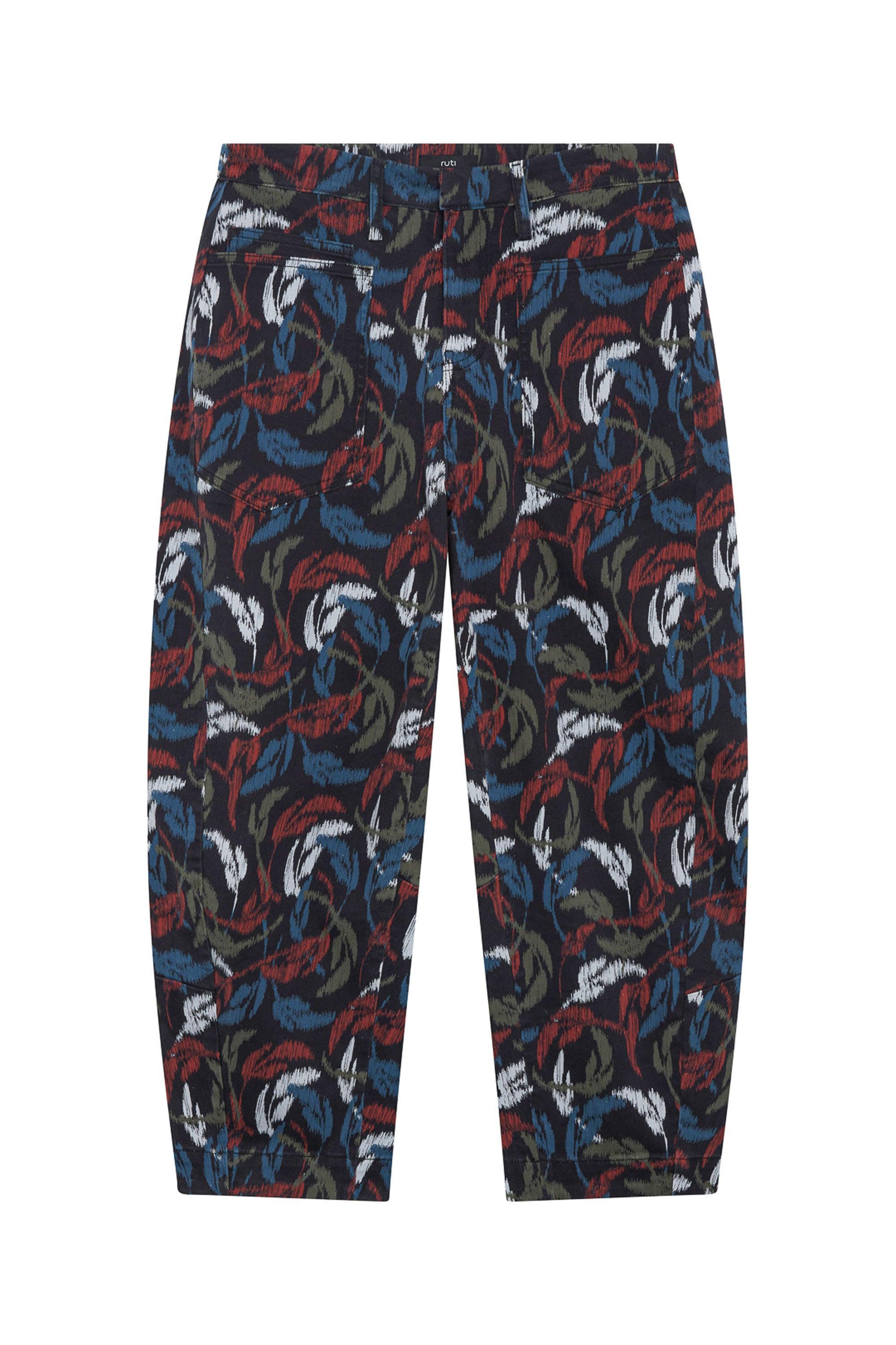 The Printed Slouchy Soft Twill Pants Product Image