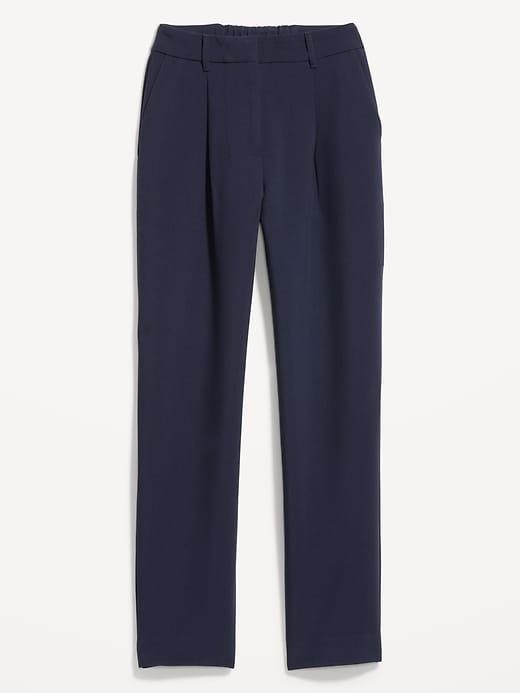 Extra High-Waisted Taylor Trouser Straight Pants Product Image