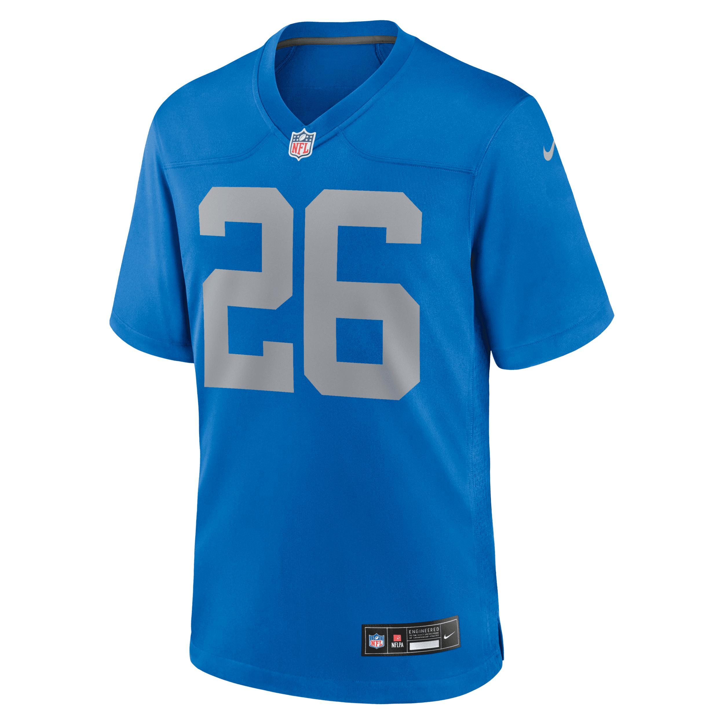 Jahmyr Gibbs Detroit Lions Nike Mens NFL Game Football Jersey Product Image