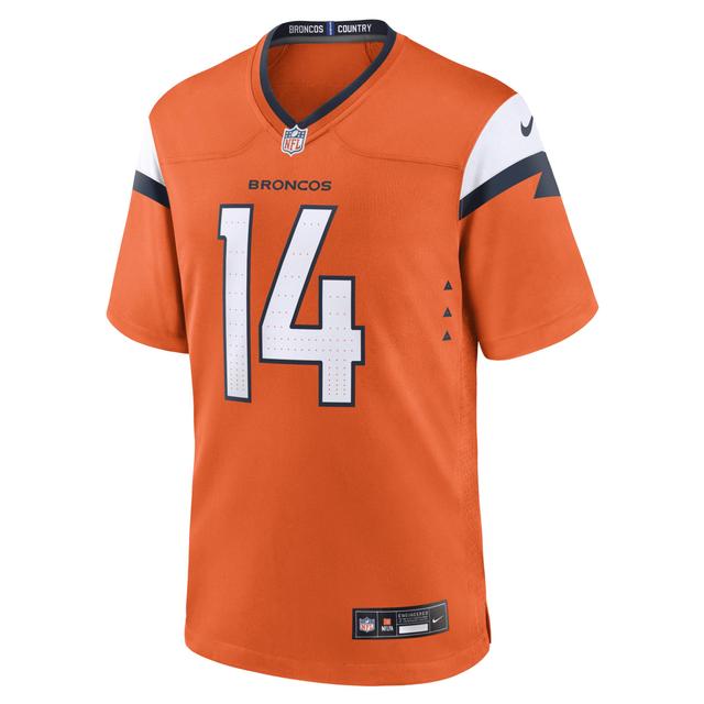 Nike Mens Courtland Sutton Orange Denver Broncos Game Jersey - Orange Product Image