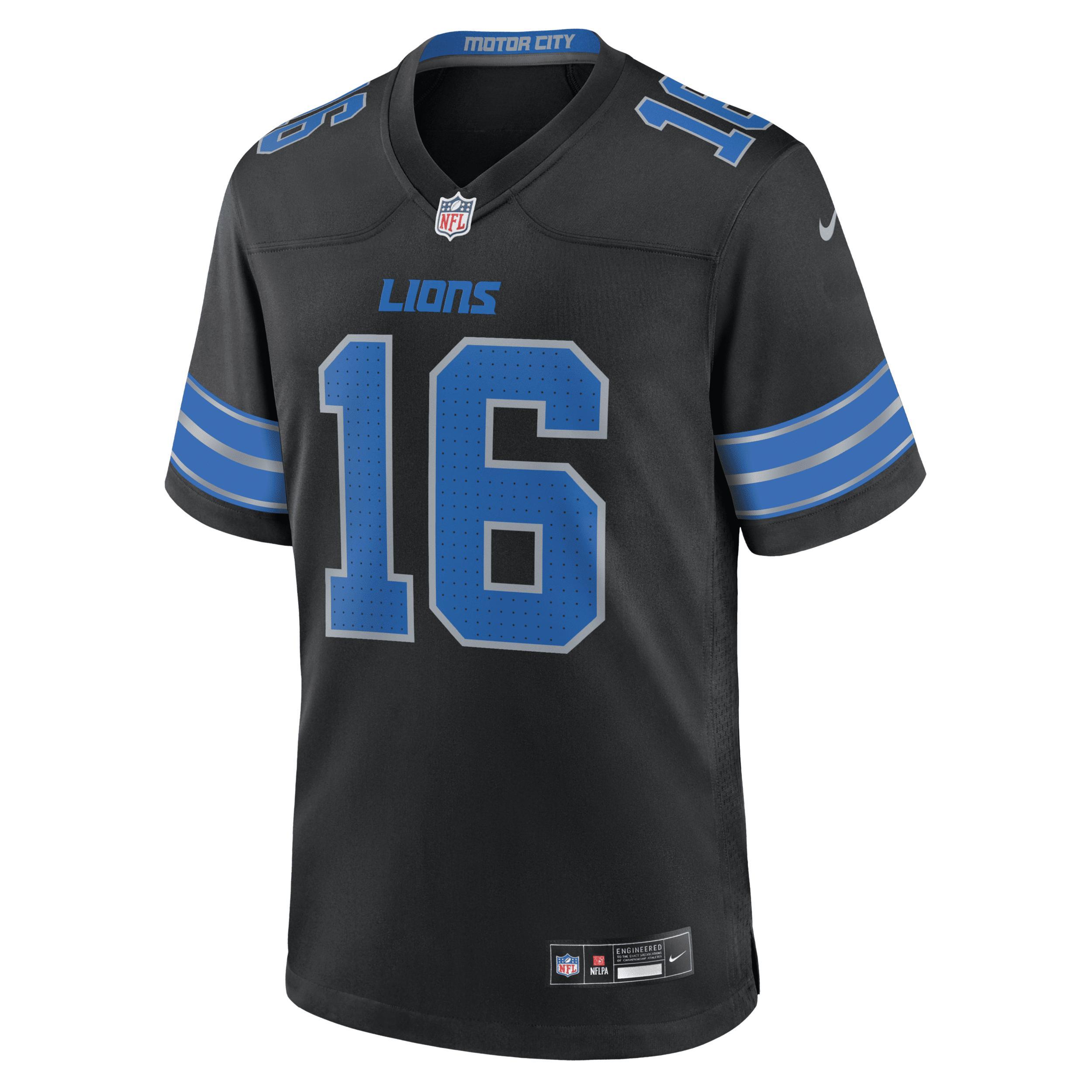 Jared Goff Detroit Lions Nike Men's NFL Game Football Jersey Product Image